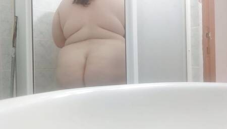 Bbw shower pleasure