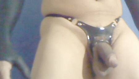 Big dick with balls swinging