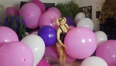Harley Quinn Big Stuffed Balloons Riding & MassPop Compilation - HD