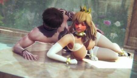 Princess Peach has such huge tits | 3D Hentai (PART 2)