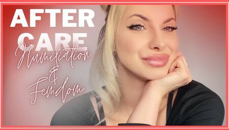 Aftercare: Humiliation and Femdom 480MP4 - Pretty , nice and sweet blonde Domme gives you aftercare after intense humiliation and Femdom