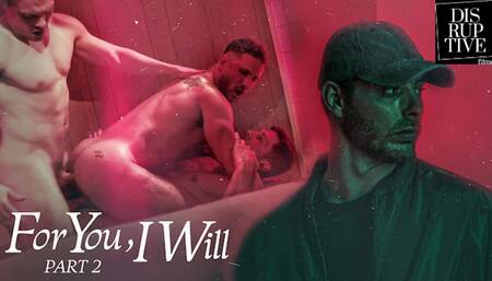 Carter Woods Follows Crush to Bathhouse & Watches DP Threesome