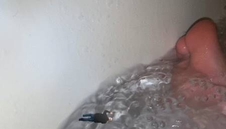 Tiny Human Swimming in Giantess Bath Water 1080 smaller