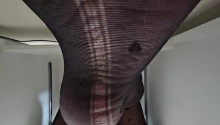 Unaware Giantess Working on Laptop in Pantyhose Pt 3