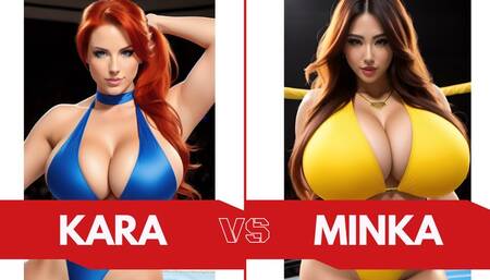 Big Tit Topless Female Wrestling: Minka Kim vs Kara Murphy LOW