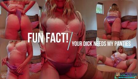 Fun Fact: Your Dick Needs My Satin Panties To Cum