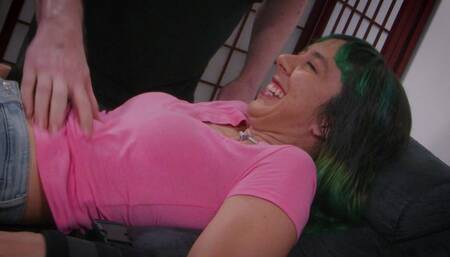 Fae Donata Tickle Test One Top Tickling Bound and Tickled Ribs Sides and Armpits