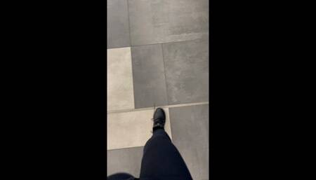 Using a mac book as a mat while i get dressed up in Anime outfits with boots