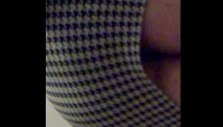 Just trying out my new mini skirt and flashing bum