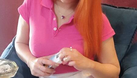 Smoking ignoring you - 100s busy on cellphone