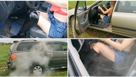 HOT SEPTEMBER PREMIERE: Two sexy girls make crazy tug of war