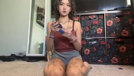 Popping balloons under my Big Butt