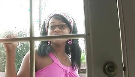 To Get a Job as a Sitter the Ebony Seduces Her Black Boss Into Banging