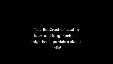 Mistress decides to own slaves balls !