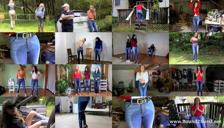 Cadence's Jeans Wetting Collection (iPhone) - Cadence Lux, Jasmine St James, Vonka Romanov, Juliette March & Laci Star