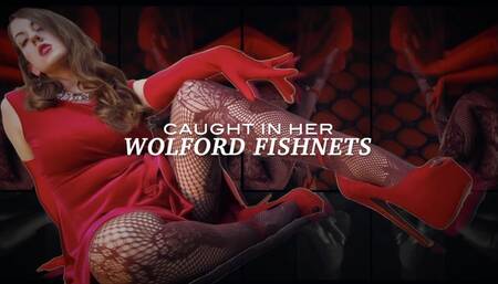 Caught in Her Wolford Fishnets