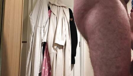Neighbour uses my cheating mouth and throat while blindfolded and gives me a throatpie angle 1