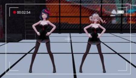 【SFW-MMD】Genshin Impact Kojou Sara & Babara 九条 & 芭芭拉 - shake it