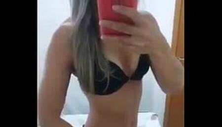 The hot brunette from whatsapp fell on the net