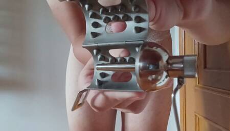 Extreme spiked chastity