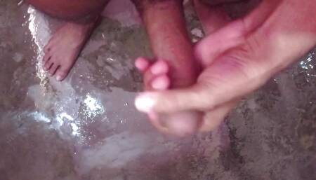 Handjob Kor rhe hai Bathroom mai Deakho Mera Big Penis see My Penis