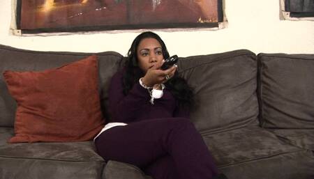 Ebony chick with nice round ass gets bent over and fucked a cancer