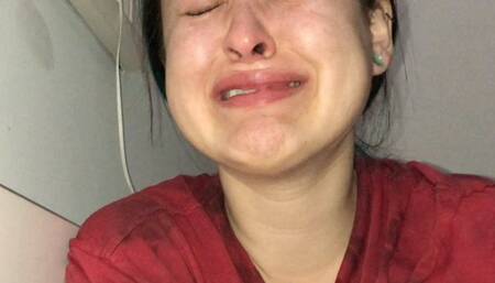 pretty girl ugly crying