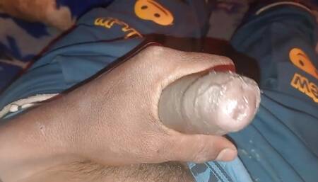 Wanking for cum