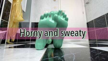 Horny and sweaty