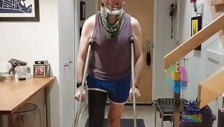 Long Leg Cast Adventure - Life in fiber from my thigh to my toes