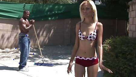 Skinny black hottie pussy licked hardcore