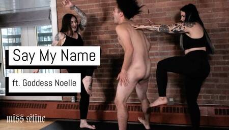 Say My Name | Ballbusting Slave Gets Bullied By Two Goth Girls Part 1