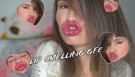 Sexy girl lip smelling GFE