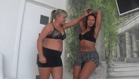 Deep pushing into a soft pulled in belly 5A b