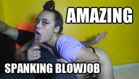 SPANKING BLOWJOB 230907B VIOLET TAKING SO MUCH PUNISHMENT IN HER ASSCHEEKS WHILE SUCKING COCK HD MP4