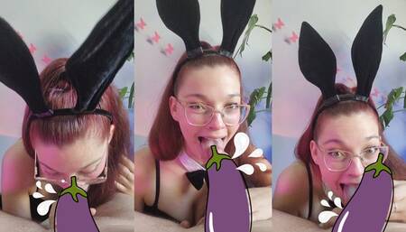 Playboy bunny blowjob