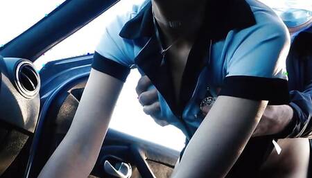 Tannyia - Female police officer gets filmed taking bribe and gets fucked by a driver