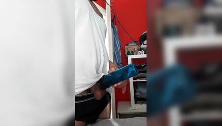 pumping my cock hard