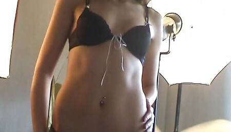 I let Alexandra taste my cock, a brunette who loves