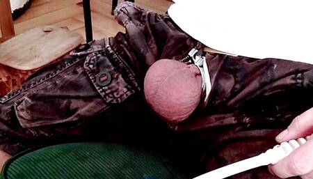 Part 1 - Vibrating massage of balls, in shorts