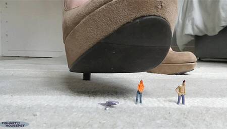 Crushing Tiny Men Under Heels