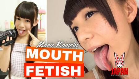 Feel the inside of Marie Konishi's mouth!