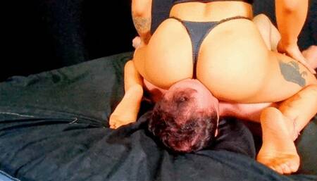 Face sitting editon domination, PART 3, by Qween and Fabian, (cam by Manu) FULL HD