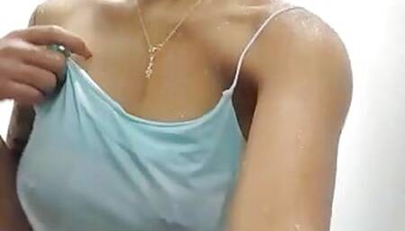 Sexy Colombian Shower Perfect Tits