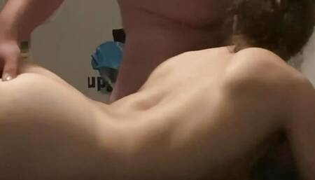 I give him a blowjob and he makes me cum.