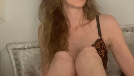 Smoking in red lipstick showing my dirty feet