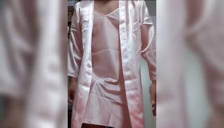 Sexy Silk Bridesmaid Dress Ejaculation