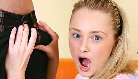 Blonde girlfriend Vania gets pleasure in the cowgirl pose