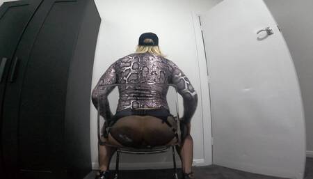 PAWG Muscle Sissy in Stilettos & Tights Savage Ass Fucking Cum Everywhere