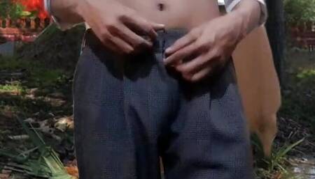 Pu joy Show his Dick in Pagoda Khmer